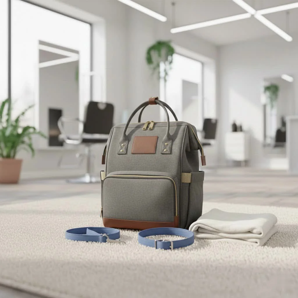 Modern diaper bag with organized compartments